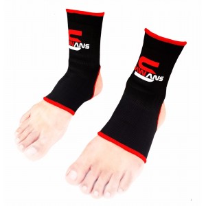 Ankle Support Braces Injury Relief Muay Thai Kick Boxing Protector Sports Blacks